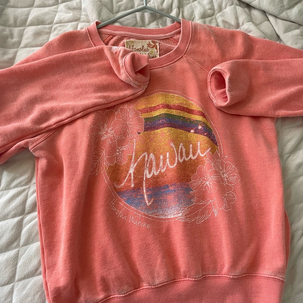 Pink hawaii sweatshirt